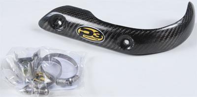 P3 201098-FMF Header Heat Shield - Carbon Fiber
