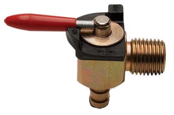 Motion Pro 12-0085 Inline Fuel Valve - 1/4 in. Pipe Thread and 1/4 in. Barb