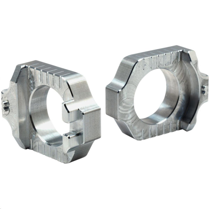 Works Connection 17-325 Elite Axle Blocks - Silver