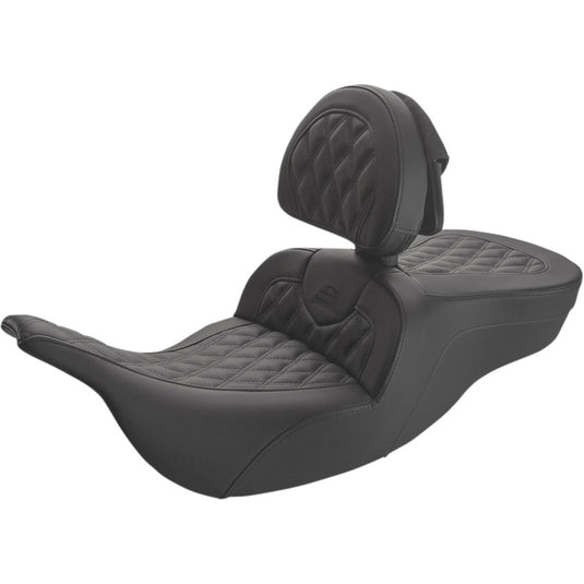 Saddlemen 897-07-182BR Road Sofa LS Seat with Drivers Backrest