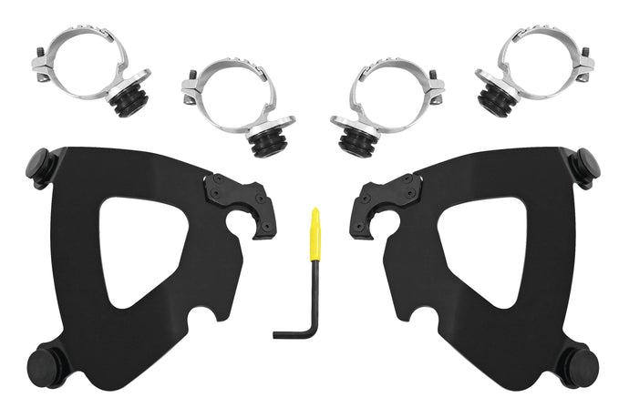 Memphis Shades MEB2033 Trigger-Lock Mount Kit for Gauntlet Fairing - Black