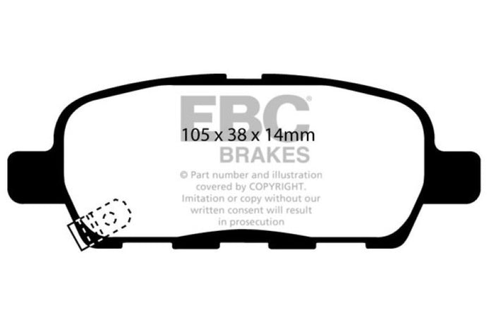 Ebc DP31666C EBC Redstuff Brake Pad Sets