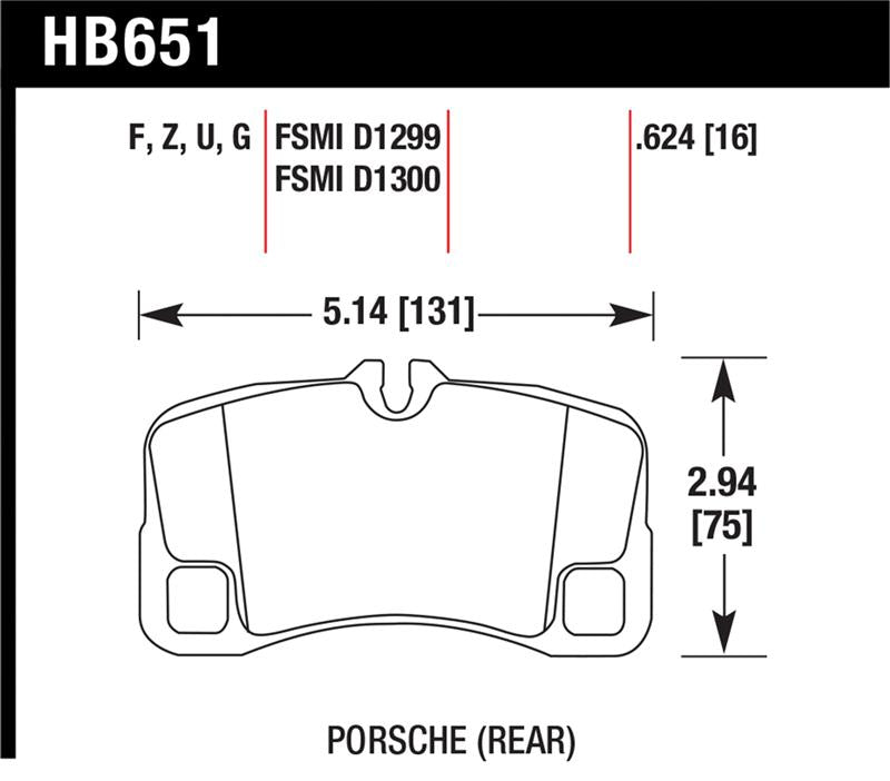 Load image into Gallery viewer, Hawk Performance HB651Z.624 HAWK Ceramic Brake Pad Sets
