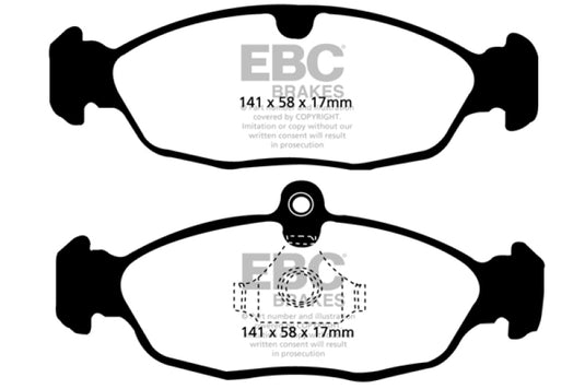Ebc DP31198C EBC Redstuff Brake Pad Sets