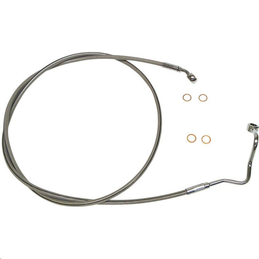 Magnum SSC1415-69 Clear Coated XR Stainless Upper Front Brakeline Kit - 64in. Total Length