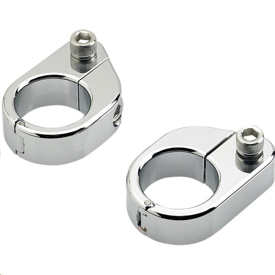 Biltwell Inc. 6907-105 O/S Speed Clamps - Straight - Chrome