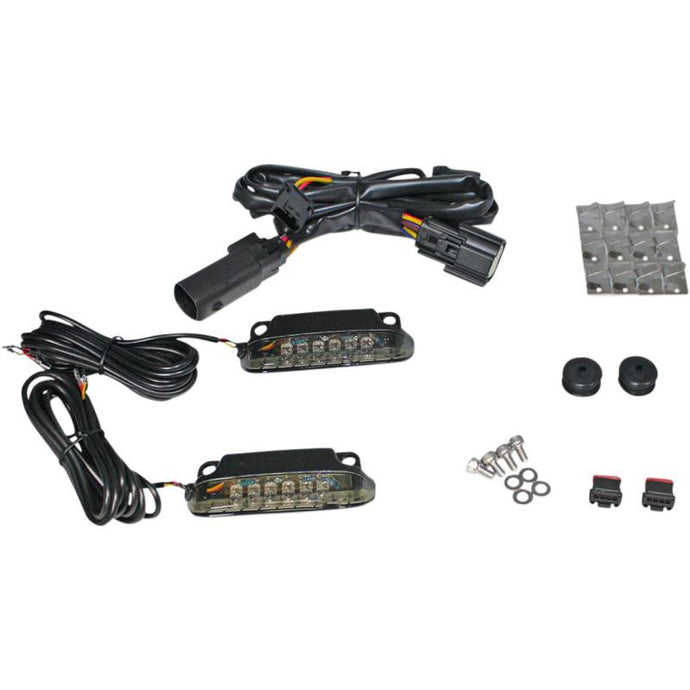 Custom Dynamics CD-LR-07-S LED Saddlebag Rail Light Bars - Smoke Lens