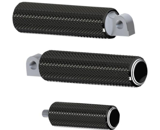Arlen Ness 07-934 Fusion Footpegs - Dual Ring - Black
