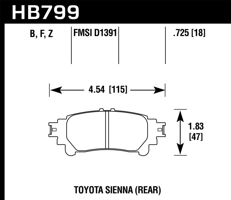 Load image into Gallery viewer, Hawk Performance HB799Z.597 HAWK Ceramic Brake Pad Sets
