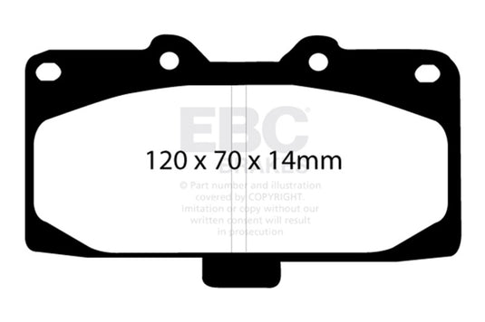 Ebc DP51200NDX EBC Bluestuff Brake Pad Sets