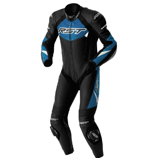 Rst Tractech EVO D30 Leather Suit (Small, Black/Blue)