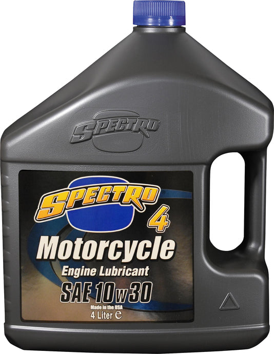 Spectro 310345 Premium Motorcycle Petroleum 4T - 10W30 - 4lt.- 4/Case