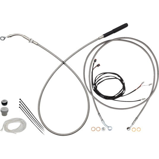 Fat Baggers, Inc. 219916 EZ Install Upper Clutch Cable Kit - 16in. - Stainless