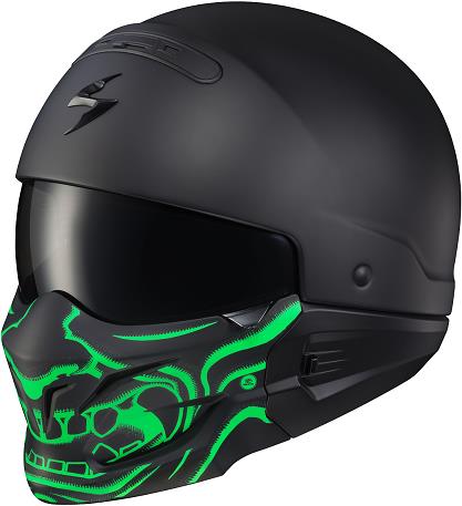 Scorpion Face Mask for Covert Helmets - Samauri Green