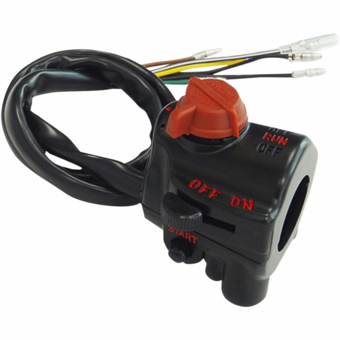Emgo 46-68843 Right Side Handlebar Switch Assembly w/ Built-In Throttle Housing
