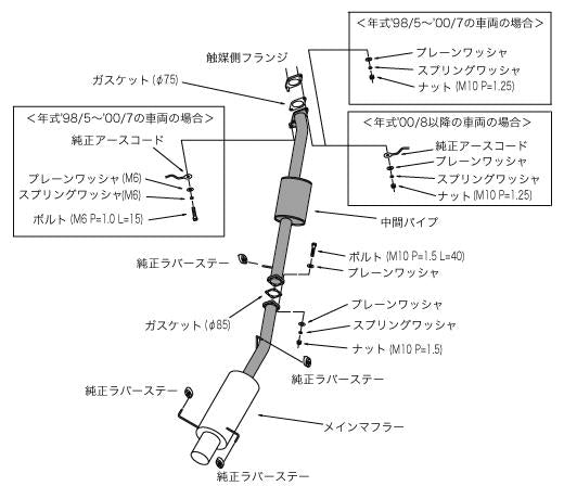 Hks 31006-AN015 HKS Exhaust - Hi-Power