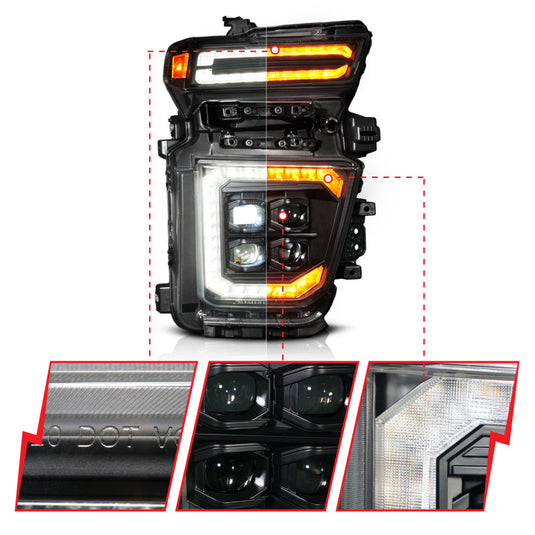 Anzo 111619X-R ANZ LED/Projector Headlights
