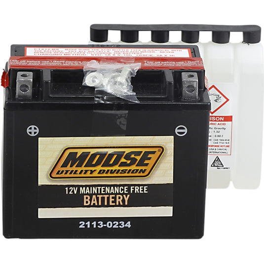 Moose Utility MTX12-BS AGM Maintenance Free Battery
