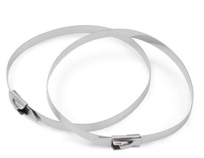 Dei 010203 Stainless Steel 20in. Locking Exhaust Ties - 10 Pack
