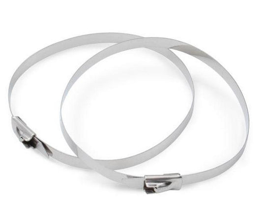 Dei 010203 Stainless Steel 20in. Locking Exhaust Ties - 10 Pack