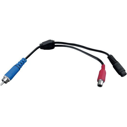 Gears Heated Visor Male RCA Socket to Female Coax and Female RCA Socket