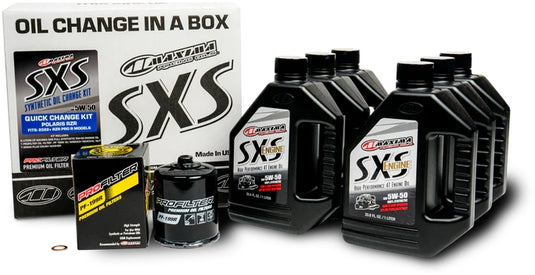 Maxima 90-229013 SXS Synthetic Quick Oil Change Kit - 5W-50