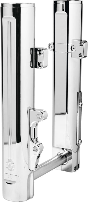 Performance Machine 0208-2178-CH Fork Leg Kit for Stock or Performance Machine Calipers - Single Disc - Chrome