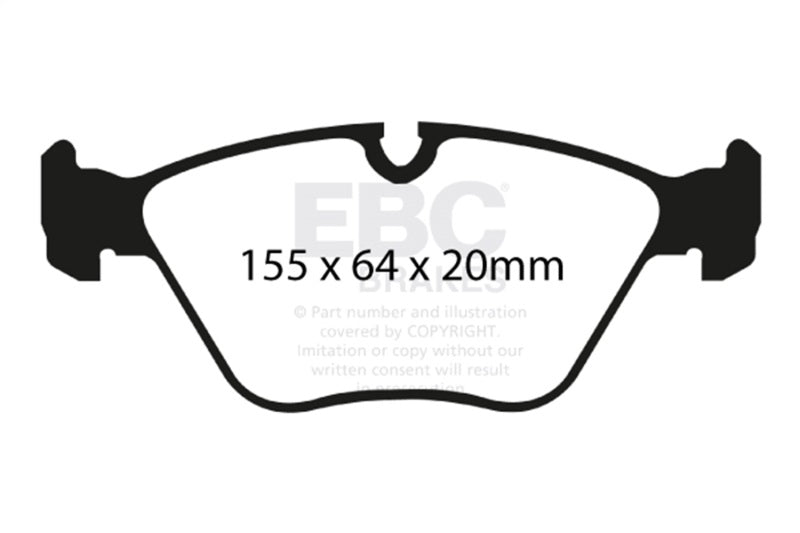 Load image into Gallery viewer, Ebc DP41552R EBC Yellowstuff Brake Pad Sets
