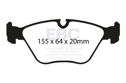 Ebc DP41552R EBC Yellowstuff Brake Pad Sets