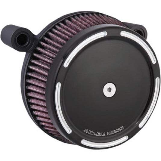 Arlen Ness 50-838 Big Sucker Stage I Air Filter Kit with Cover and Synthetic Filter - Slot Track - Black