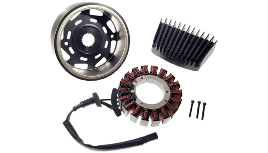 Drag Specialties 2112-1516 Charging Kit - with Black Regulator - 48Amp