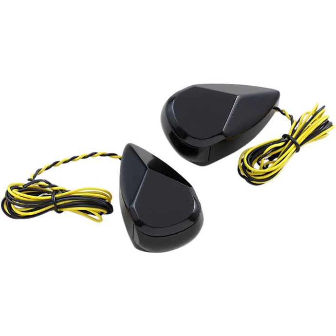 Alloy Art MRL-1B LED Turn Signal -  Black Smoke/Amber Lens