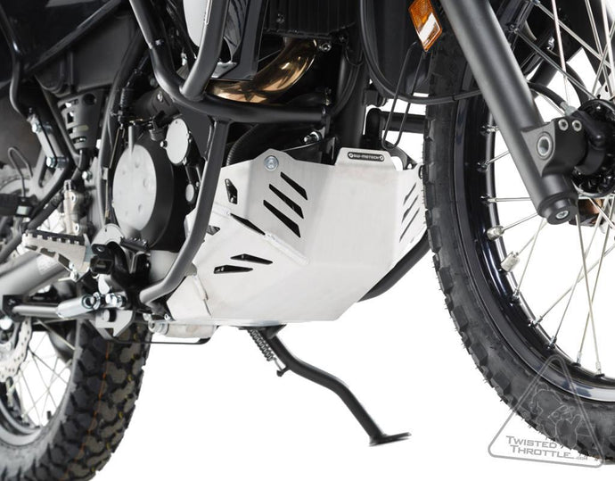 Sw-Motech MSS.08.469.10001/S Aluminum Skid Plate Engine Guard for Kawasaki KLR650 - Silver