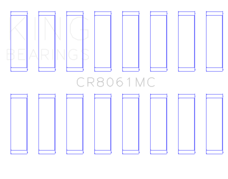 Load image into Gallery viewer, King Engine Bearings CR8061MC KING Connecting Rod Bearings
