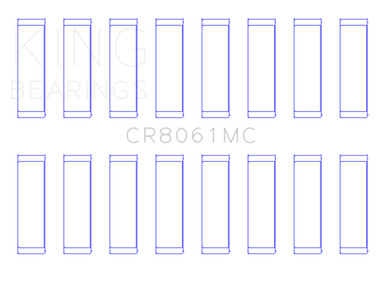 King Engine Bearings CR8061MC KING Connecting Rod Bearings