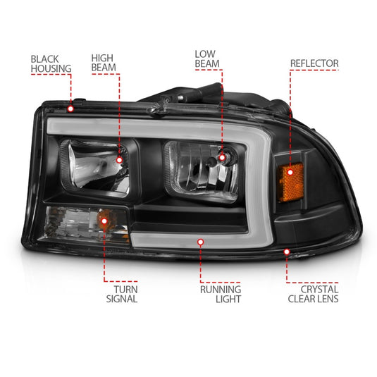 Anzo 111591 ANZ Crystal Headlights