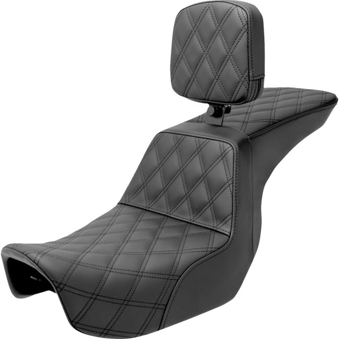 Saddlemen 806-04-195BR Tour Step-Up Full LS Seat with Drivers Backrest