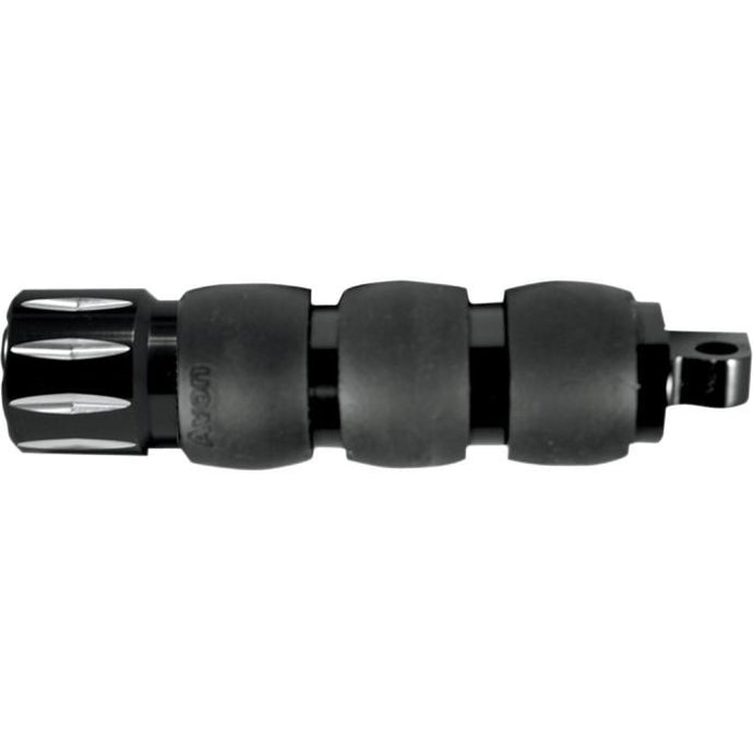Avon Grips FP-AIR-96-AN-RI Rival Velvet Air Male-Mount Footpegs - Black Anodized
