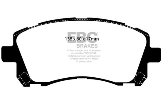 Ebc DP41134R EBC Yellowstuff Brake Pad Sets