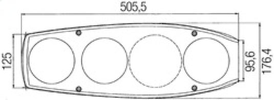 Hella 341419127 HELLA Work Lamp