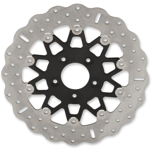 Ebc FSD025CBLK 10 Button Floater Narrow Band Brake Rotor - Contour - Black Chrome