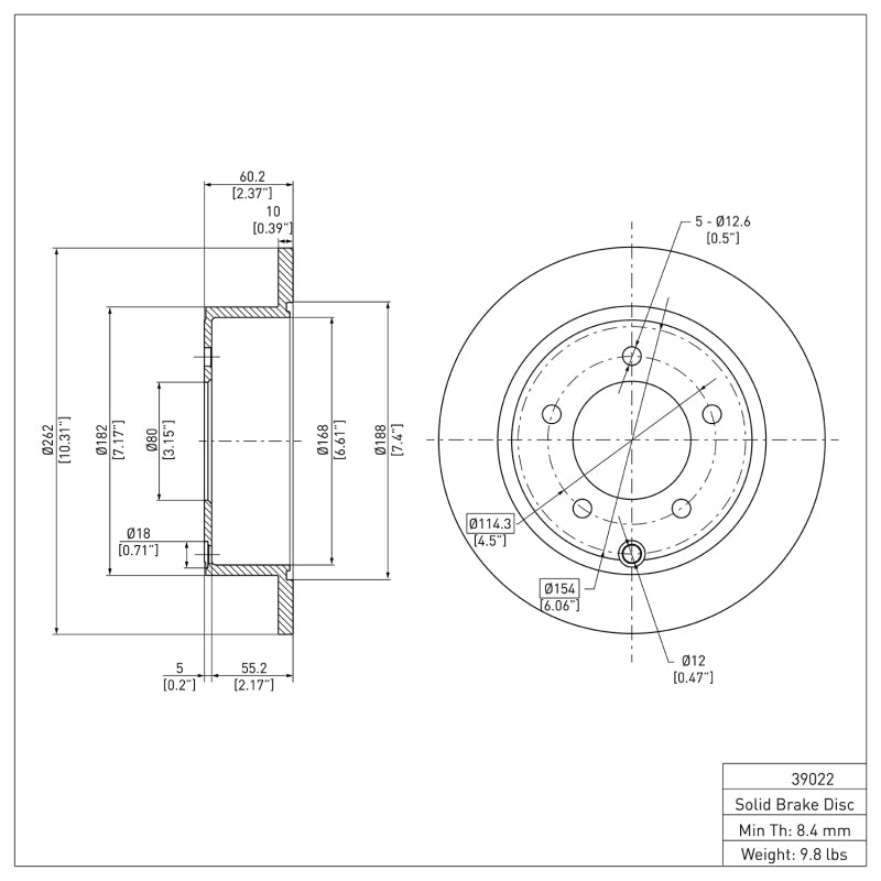 Load image into Gallery viewer, R1 Concepts ERE-39022 RNC Brake Rotor - Plain
