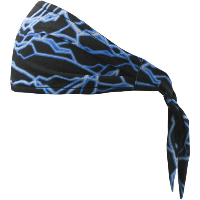 Schampa Old School Bandana Blue Lightning Bolts Blue