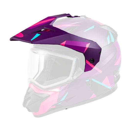 G-Max Visor with Screws for GM-11S Ripcord Helmets - Purple/Pink