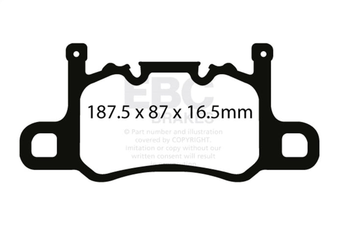 Ebc DP42207R EBC Yellowstuff Brake Pad Sets
