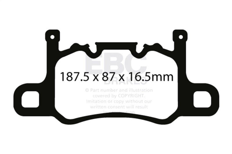 Load image into Gallery viewer, Ebc DP42207R EBC Yellowstuff Brake Pad Sets
