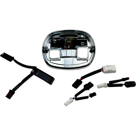 Custom Dynamics TL-BASE-25ST-C Taillight Base Plate - Chrome