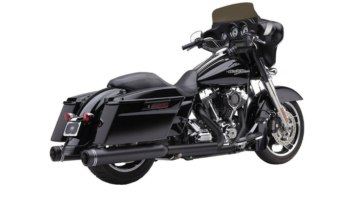 Cobra 6290RB Gen 2 Neighbor Haters Slip-On Mufflers with Dual Cut - Black with/Black Tip