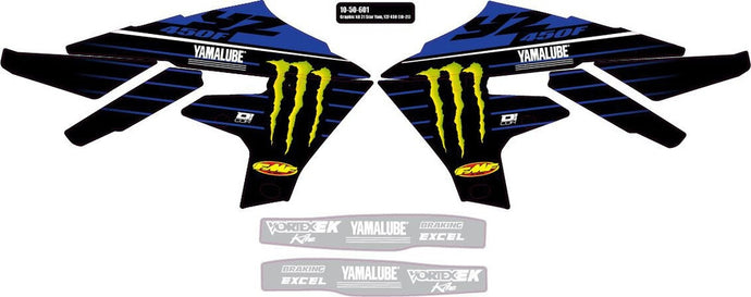 Dcor 10-50-602 2022 Star Racing Yamaha Graphics Kit - White
