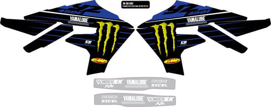 Dcor 10-50-602 2022 Star Racing Yamaha Graphics Kit - White